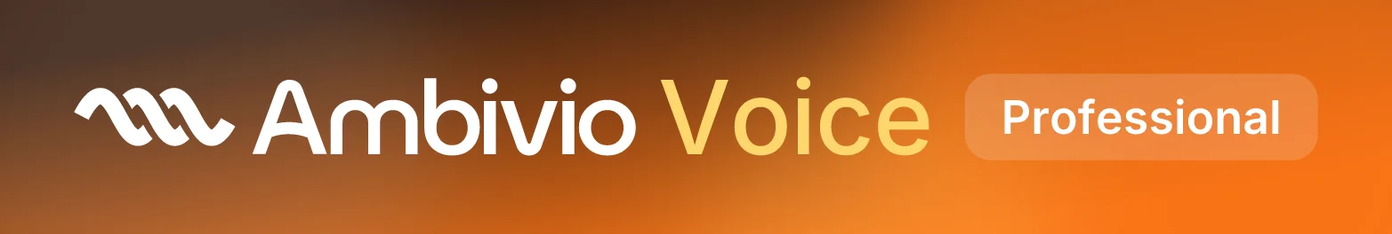 ambivio voice professional